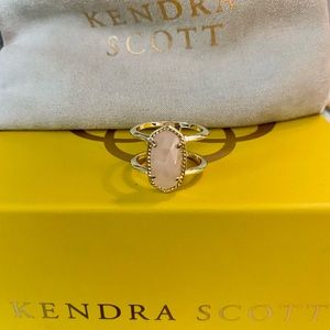 Kendra Scott Rose Quartz Elyse Ring (Size 6)